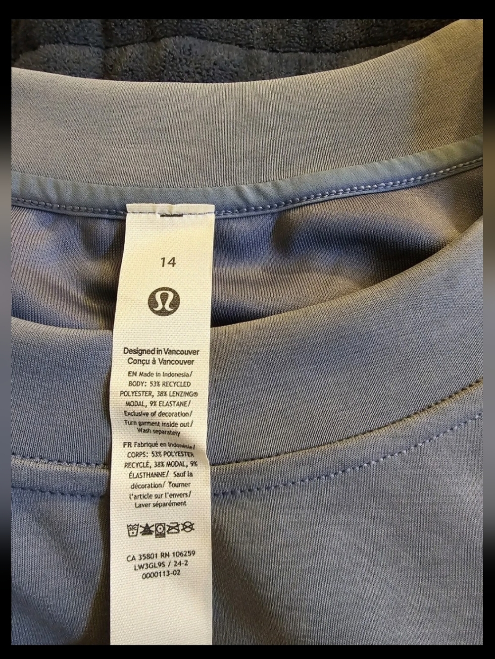 Lululemon FIRE! NWT! Softstreme Perfectly Oversized Cropped Crew. Sz 14. R2S! - Picture 15 of 15